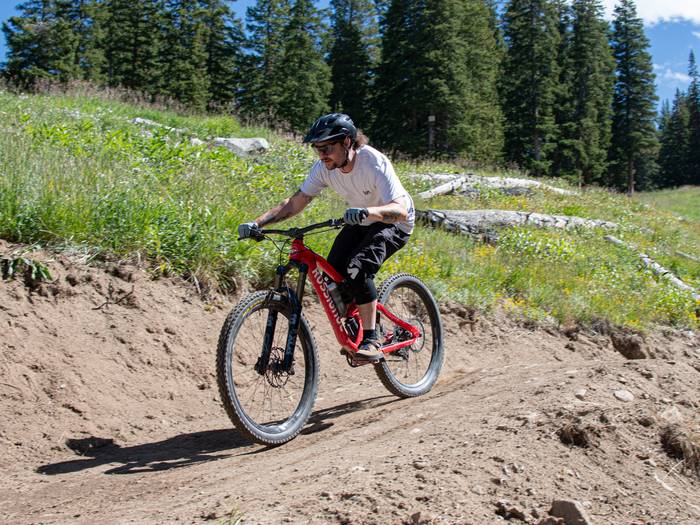 Mountain biker at Brighton Resort