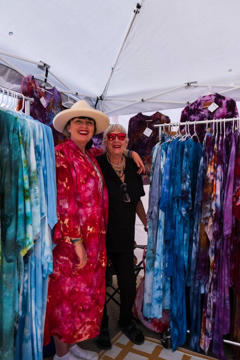 Venders selling at the BCC Flea Market at Brighton int he summer time