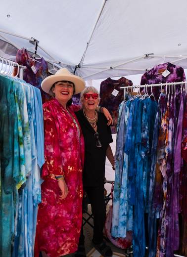 Venders selling at the BCC Flea Market at Brighton int he summer time