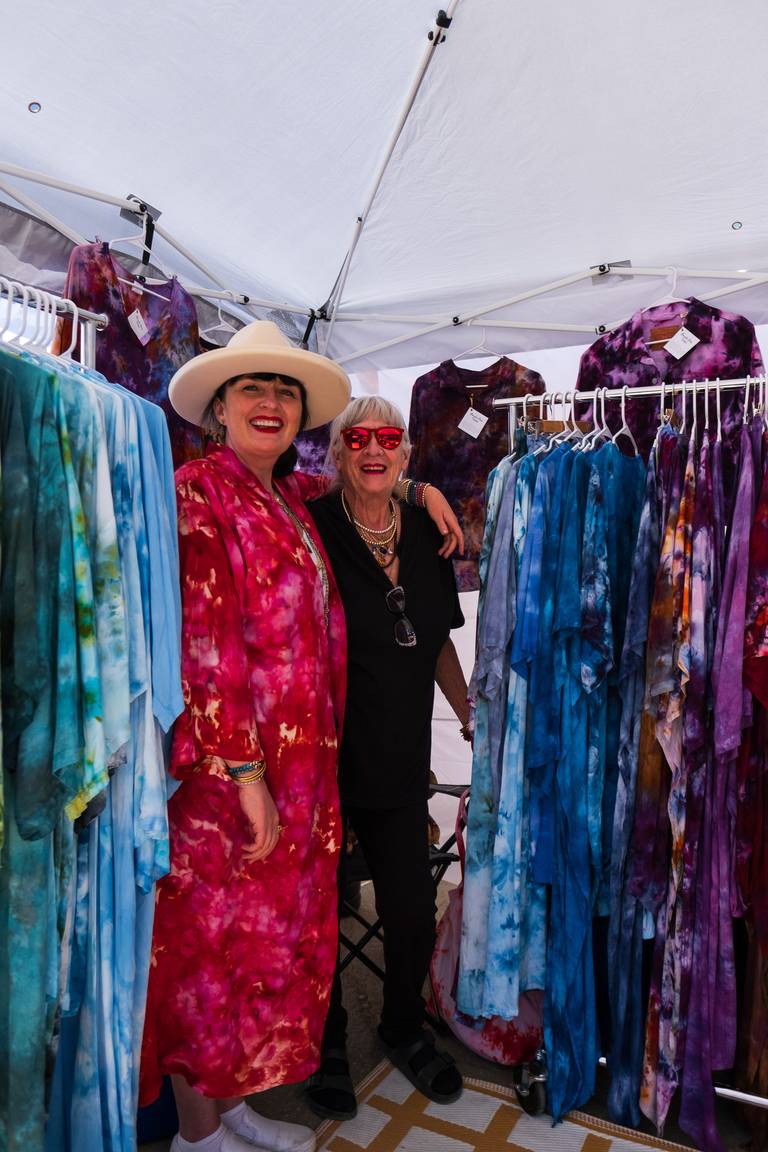 Venders selling at the BCC Flea Market at Brighton int he summer time