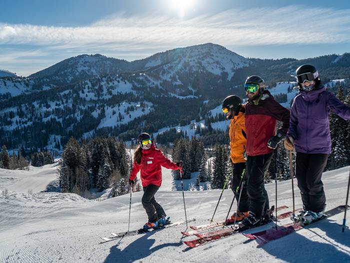 Group lesson at Brighton Ski Resort