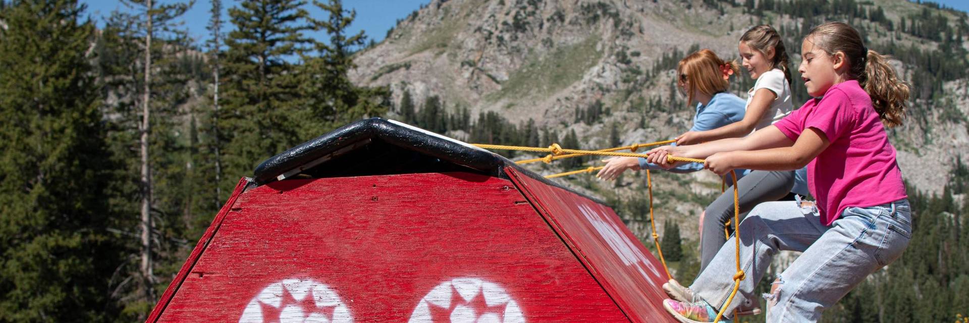 Kids playing in the summer time at Brighton