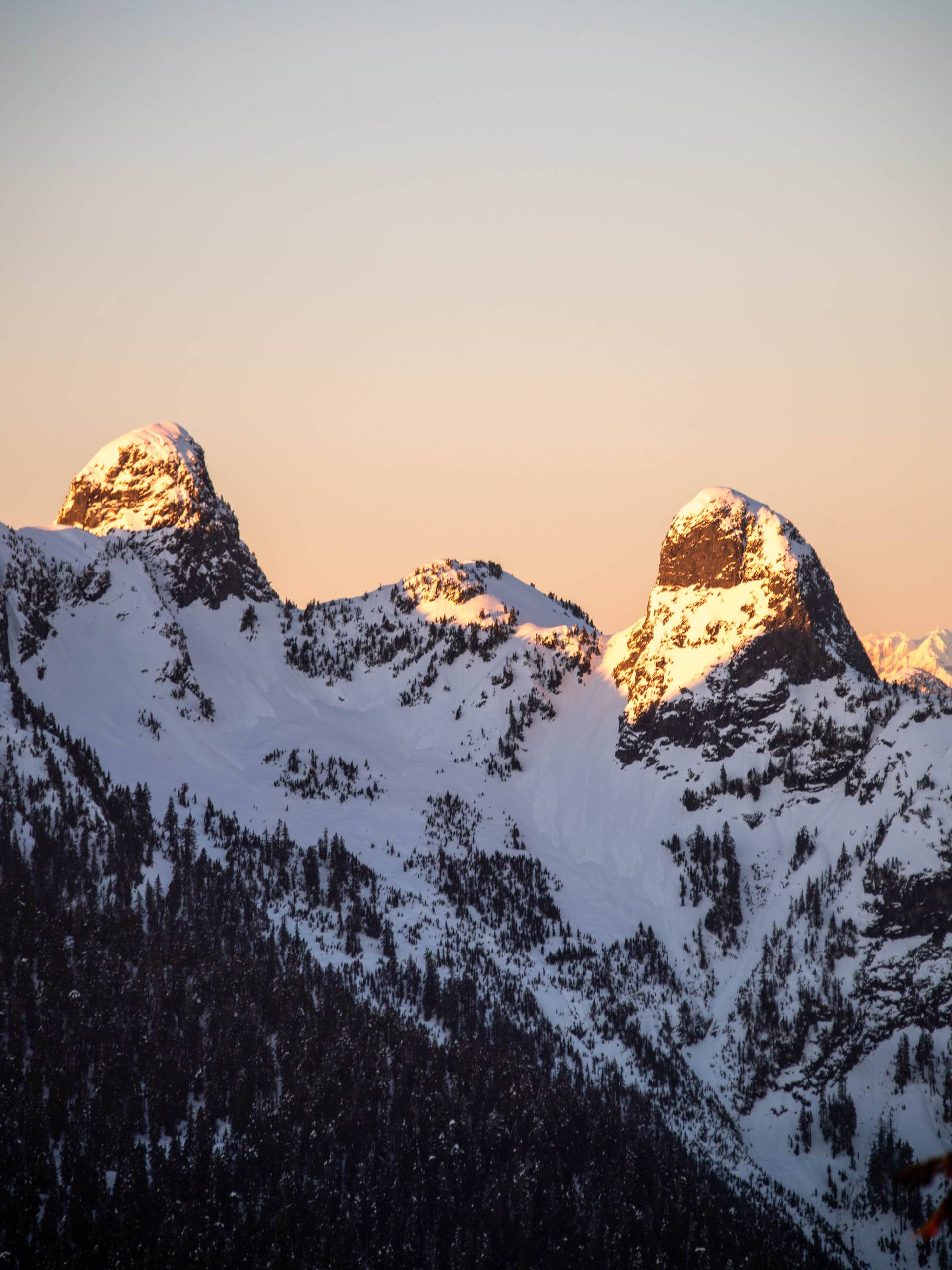 Lions Peak during golden hour