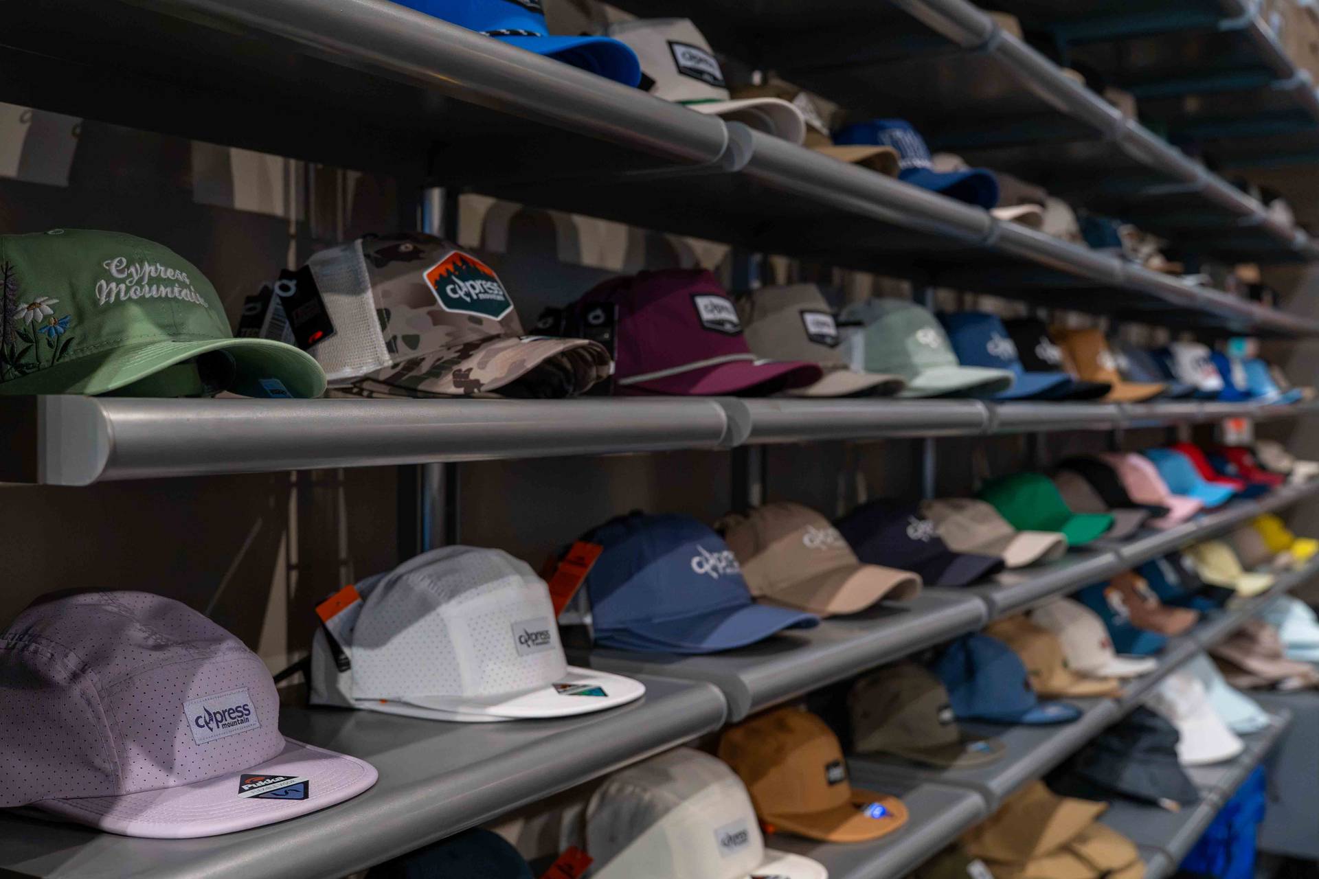 hats available for purchase at Cypress Mountain