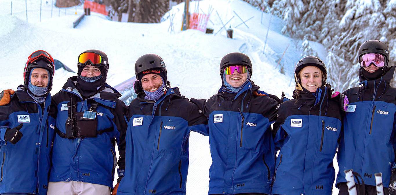 Terrain Parks staff posing for a picture.