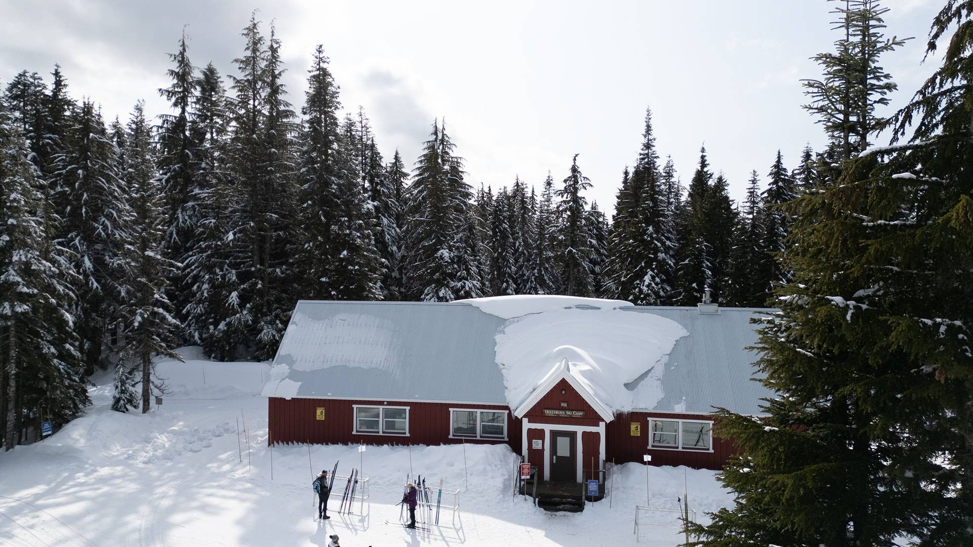 Two cross coutry skate skiers