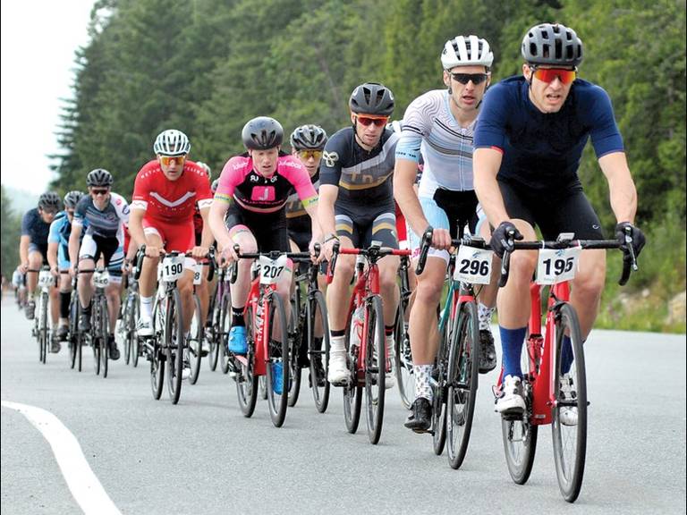 Cyclists during the Rotary Ride for Rescue event.