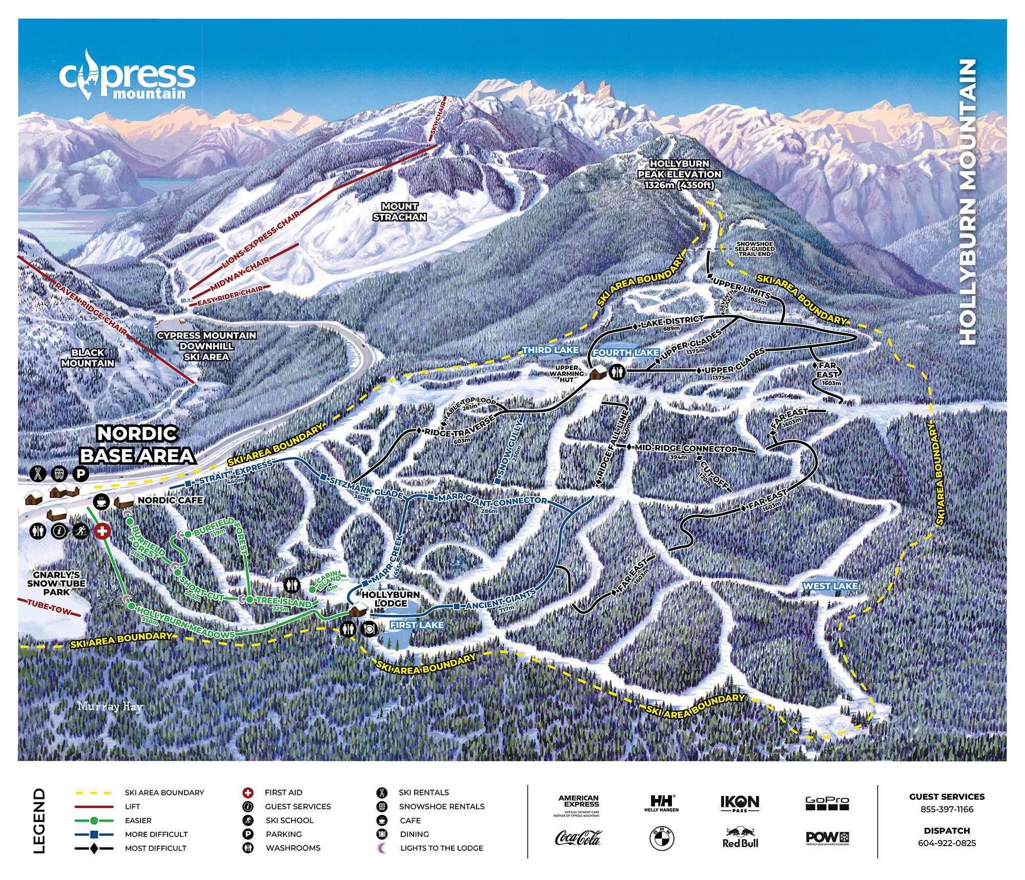 24/25 Nordic Snowshoe Map