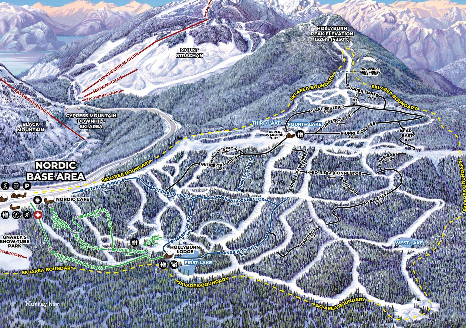 24/25 Nordic Snowshoe Map