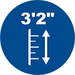 Height Restriction 3'2" Icon