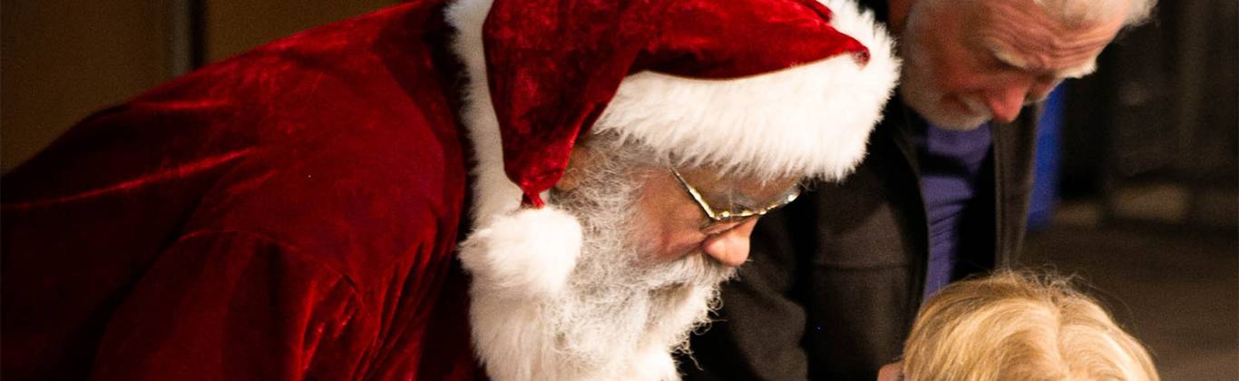 Santa visits children at Cypress Mountain's Christmas and Holiday Celebration