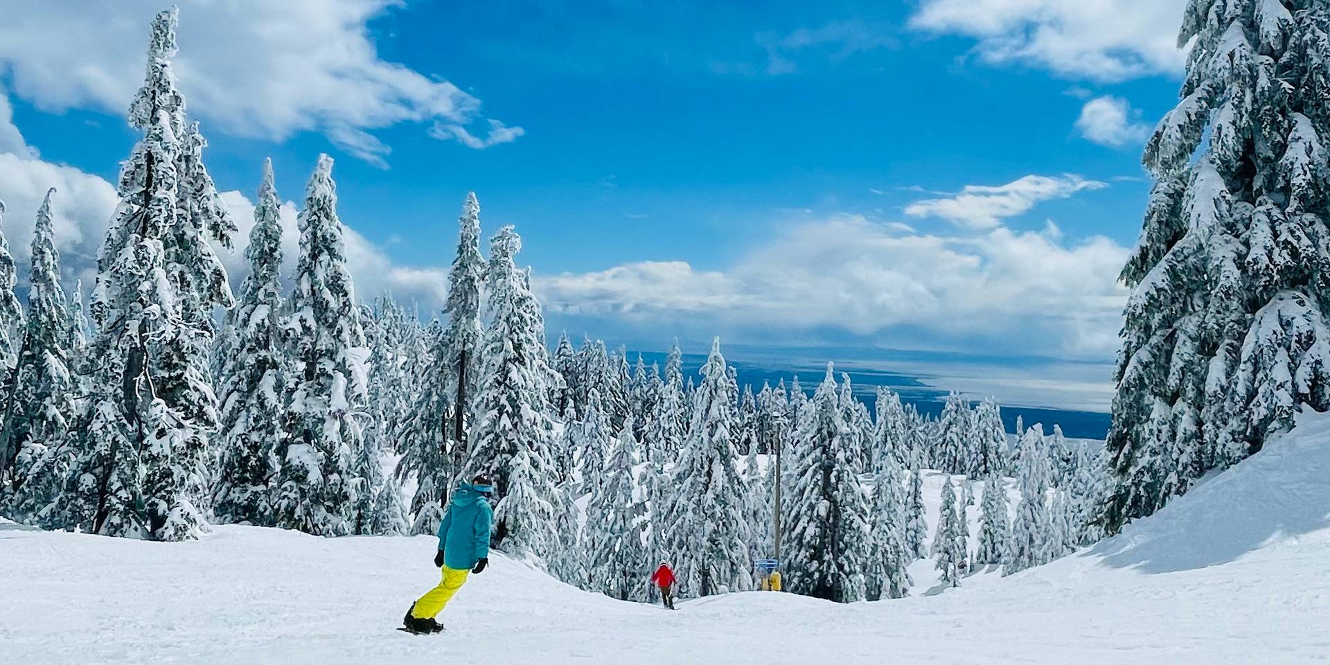 Cypress Mountain on a bluebird day.