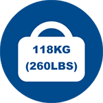 Weight Restriction Icon 118kg (260lbs)