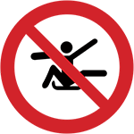 No Leaning Icon