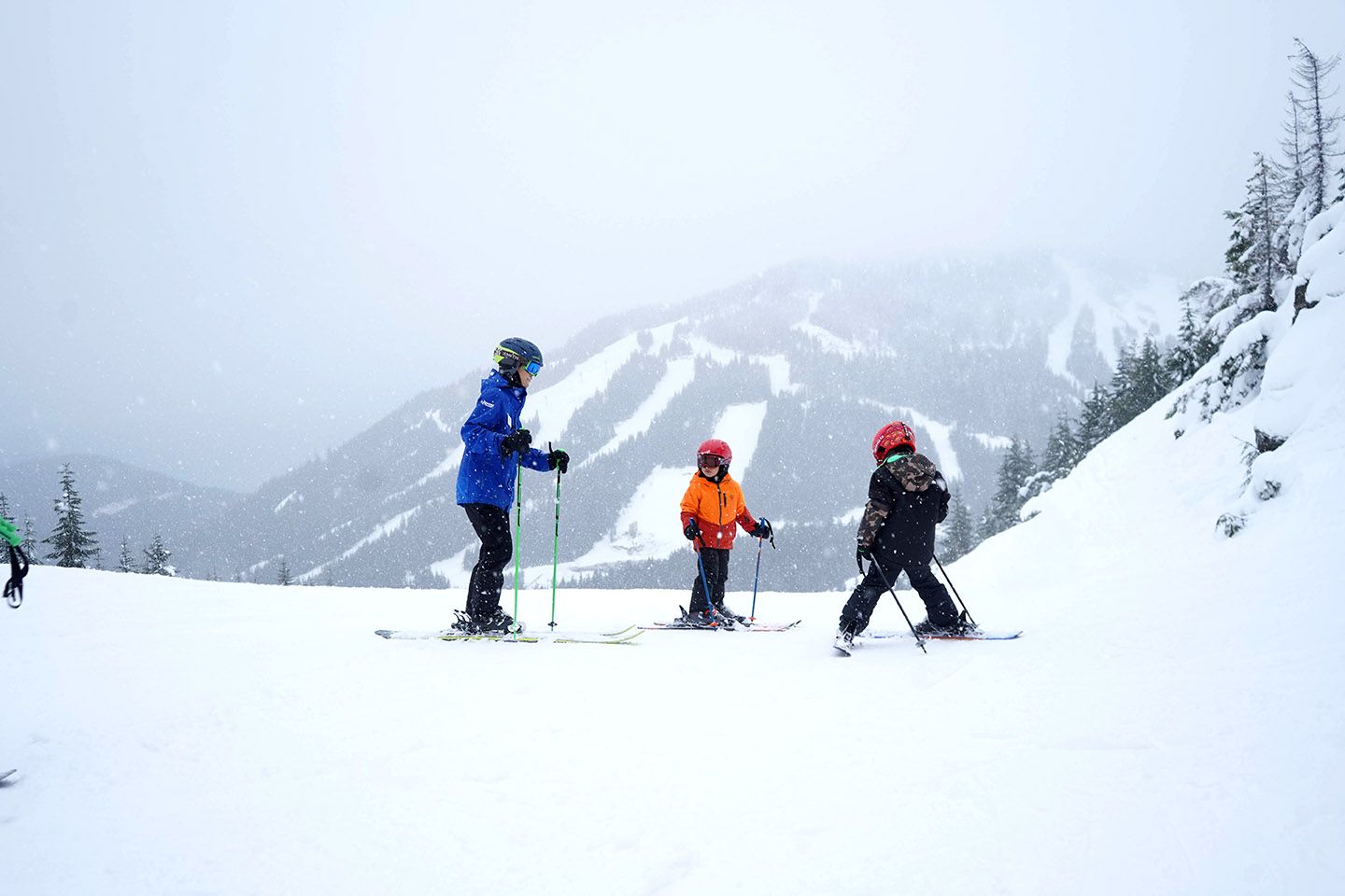 Little skier at Cypress Mountain