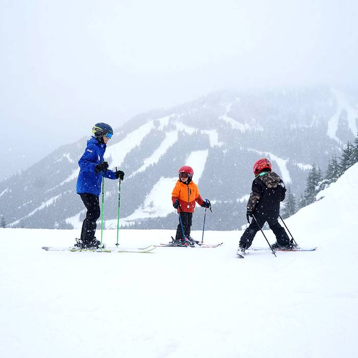 Little skier at Cypress Mountain