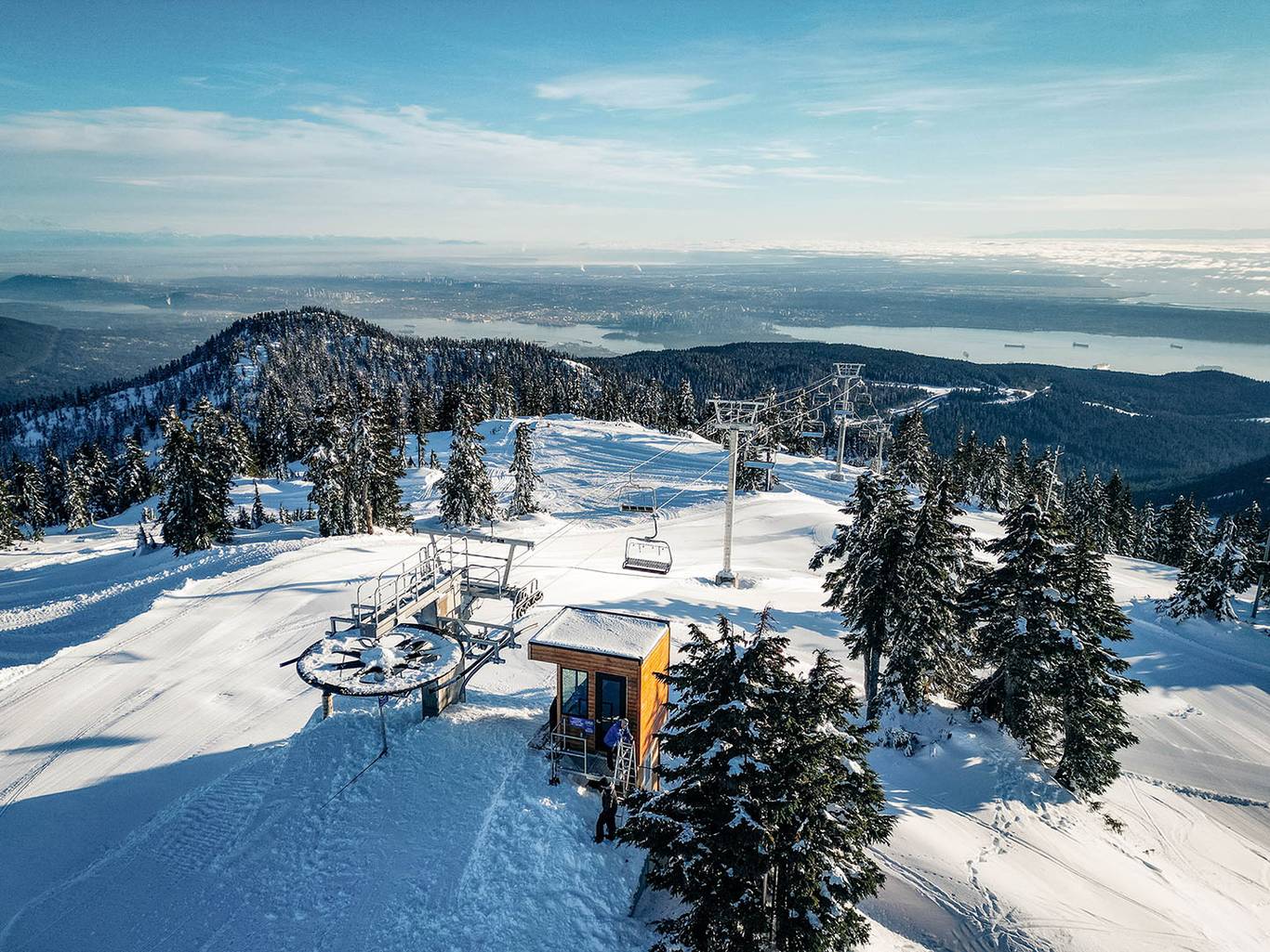 View from Sky Chair on a sunny day.
