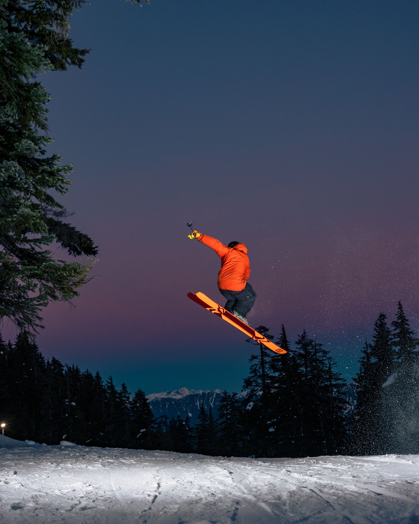 Night skiing at Cypress Mountain