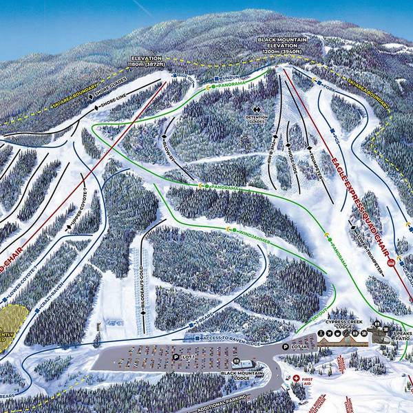 Downhill Trail Map - Black Mountain