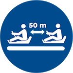 50m Distance Icon