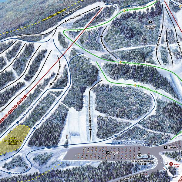 Downhill Trail Map - Black Mountain