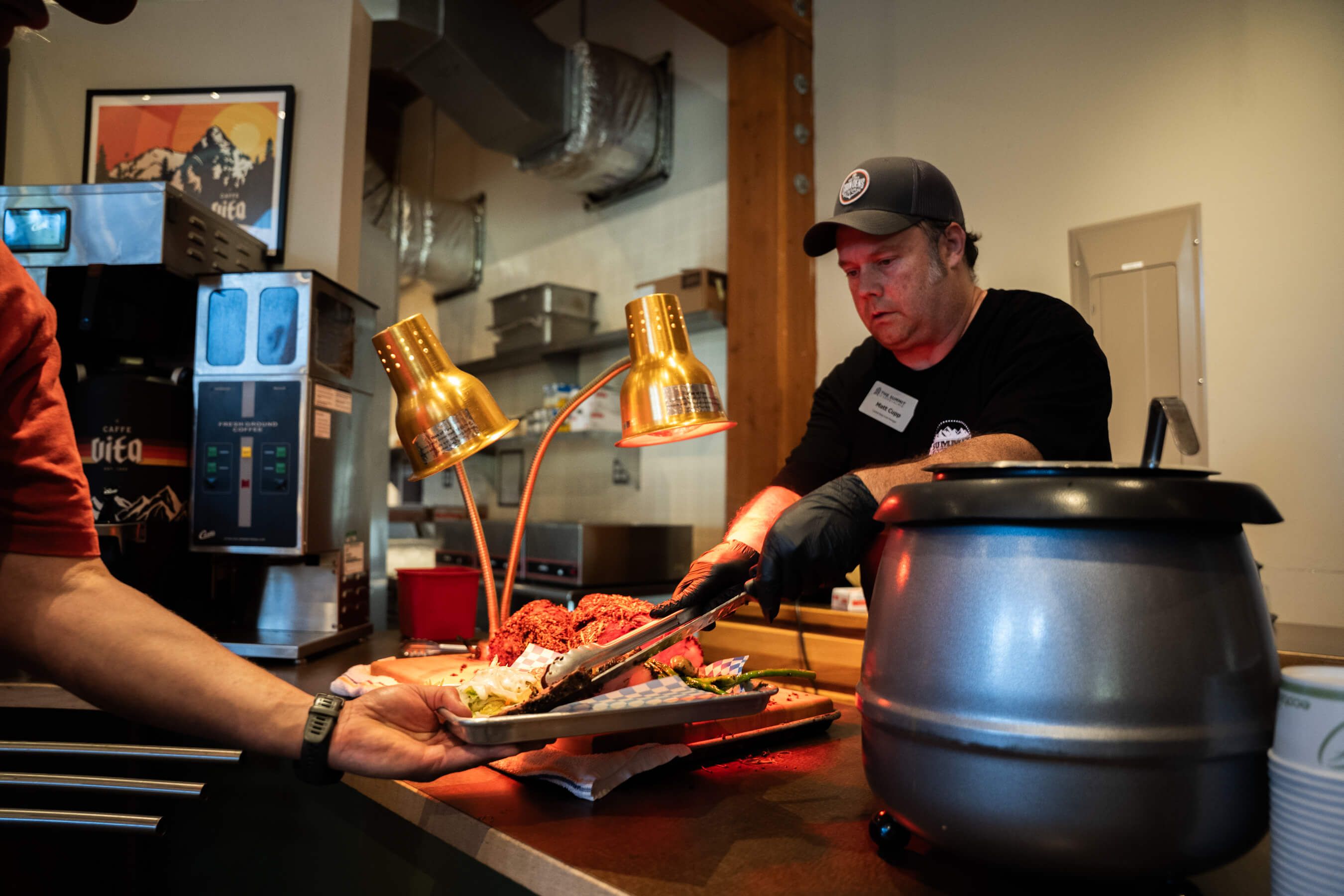 Chef Cupp serves prime rib dinner at Silver Fir