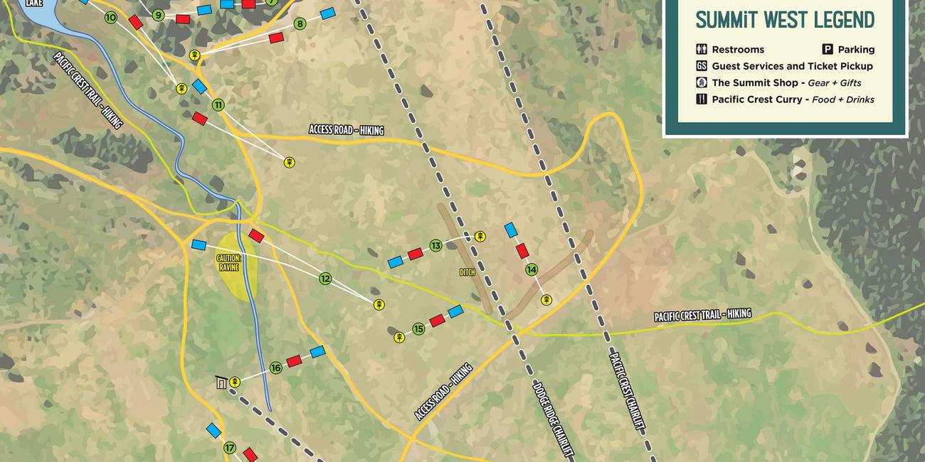 Thunderbird Disc Golf Course Map