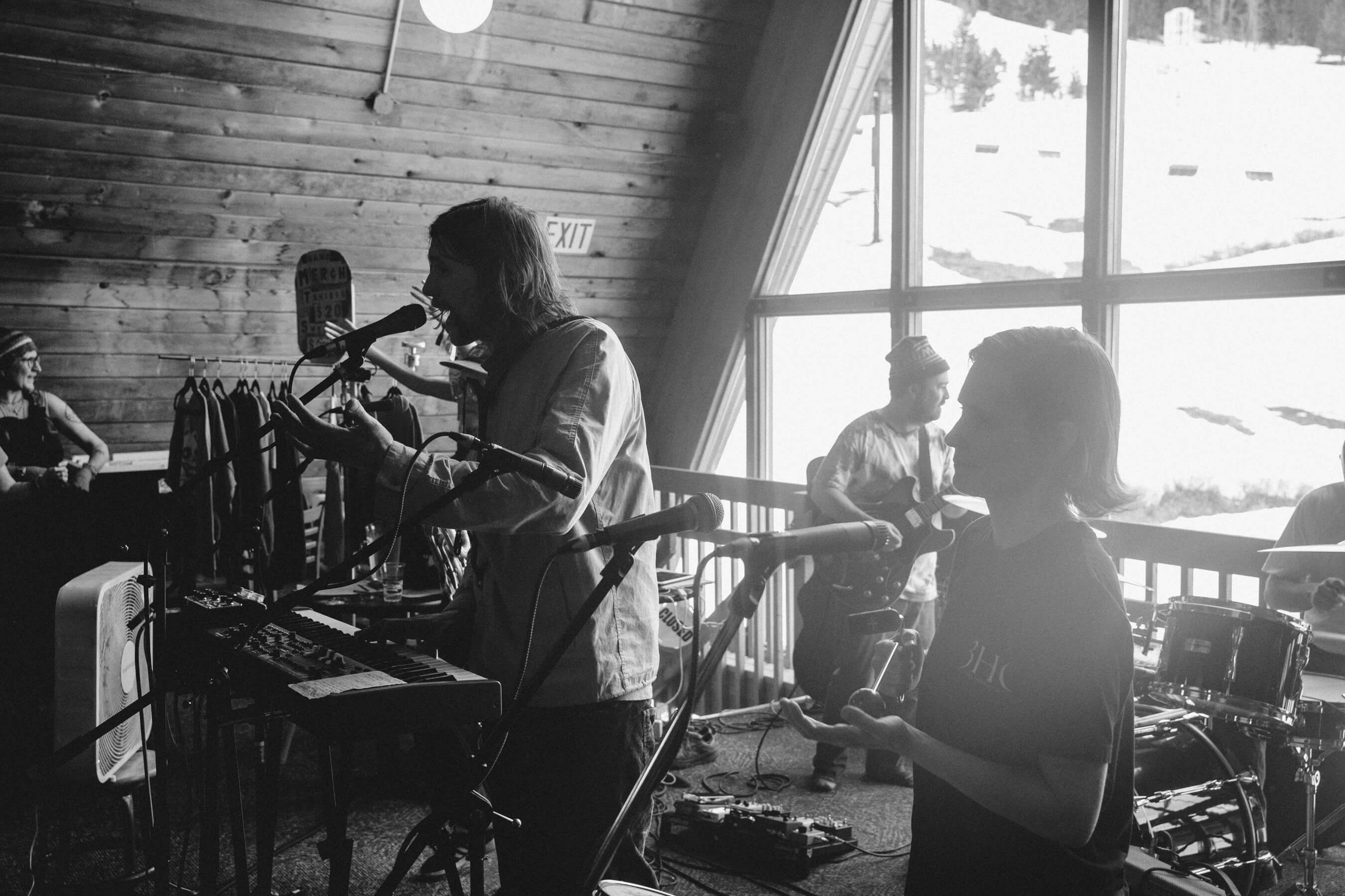 Panda Conspiracy band playing at Milwaukee Lodge