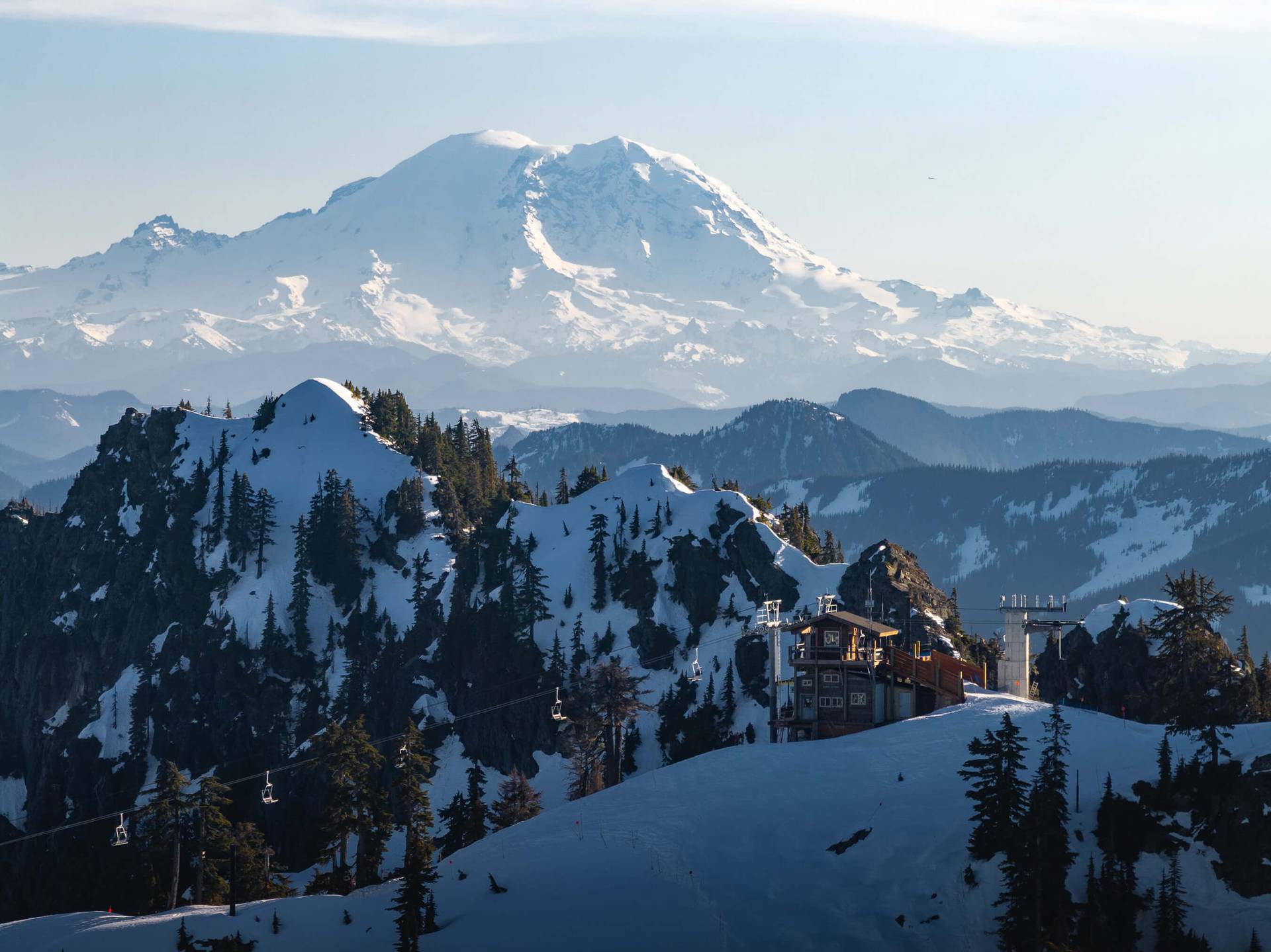 snowboarder getting air on their last lap