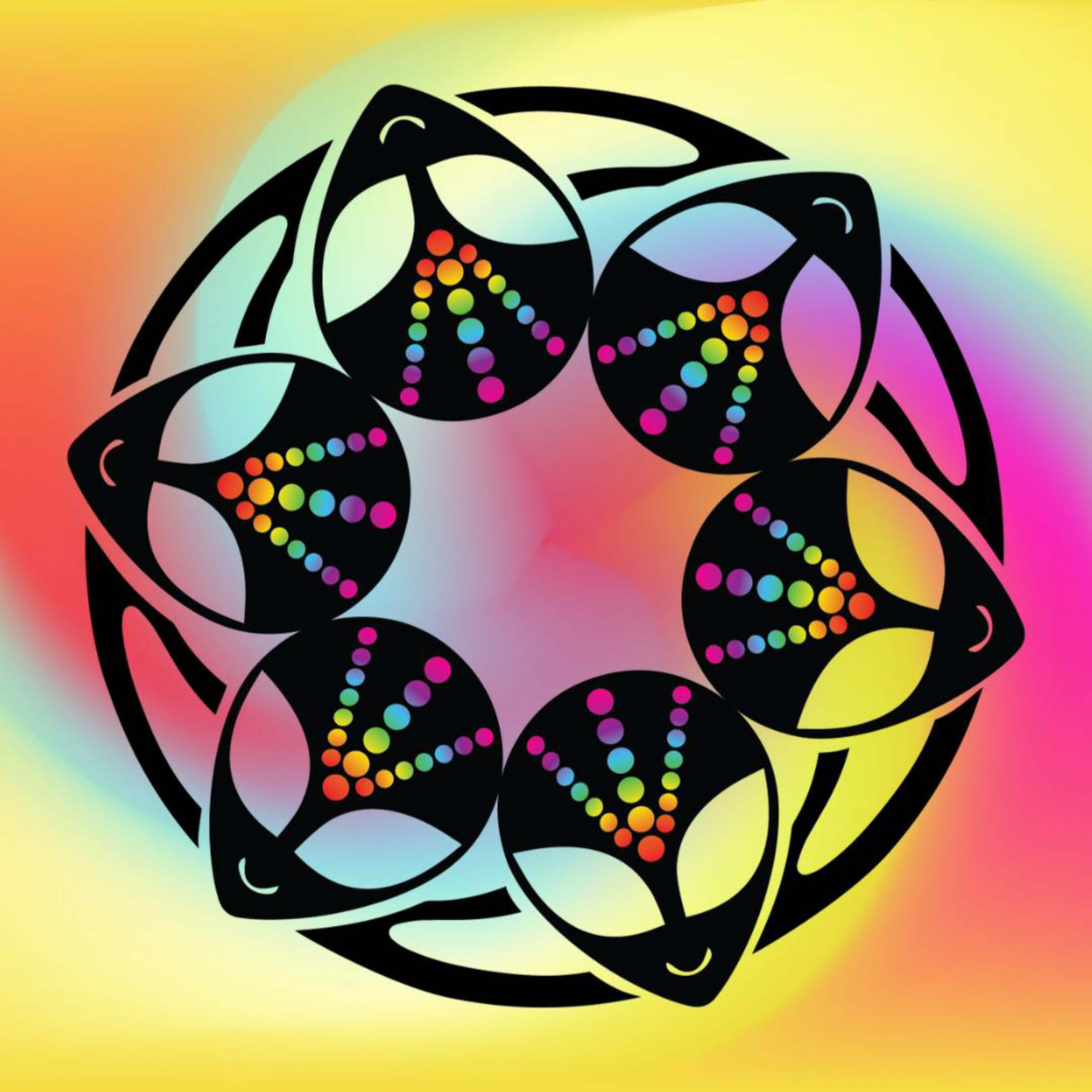 VibeMind colorful logo design