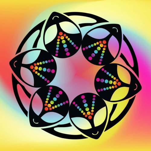 VibeMind colorful logo design