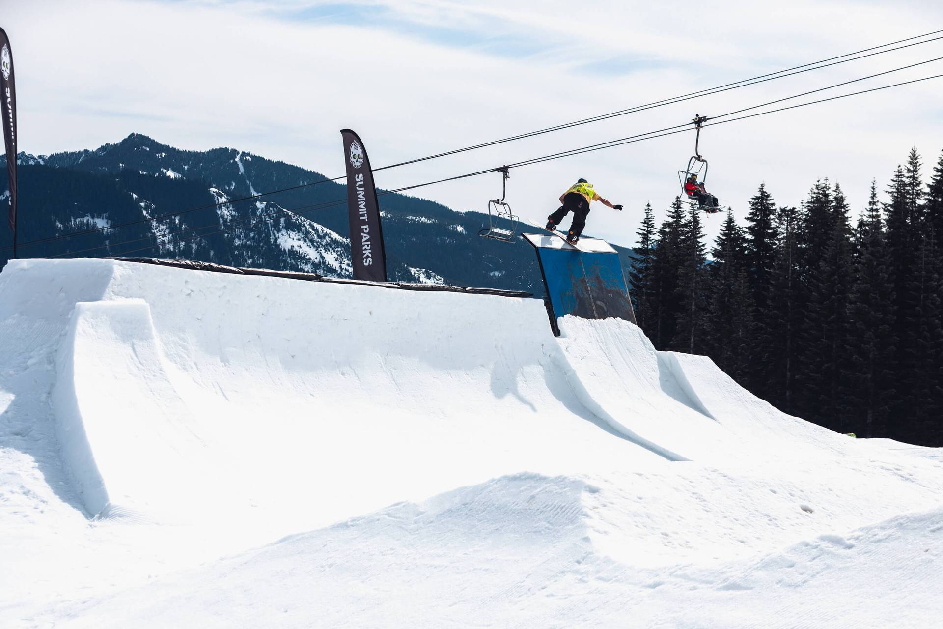 snowboarder at plants in the park event 2025