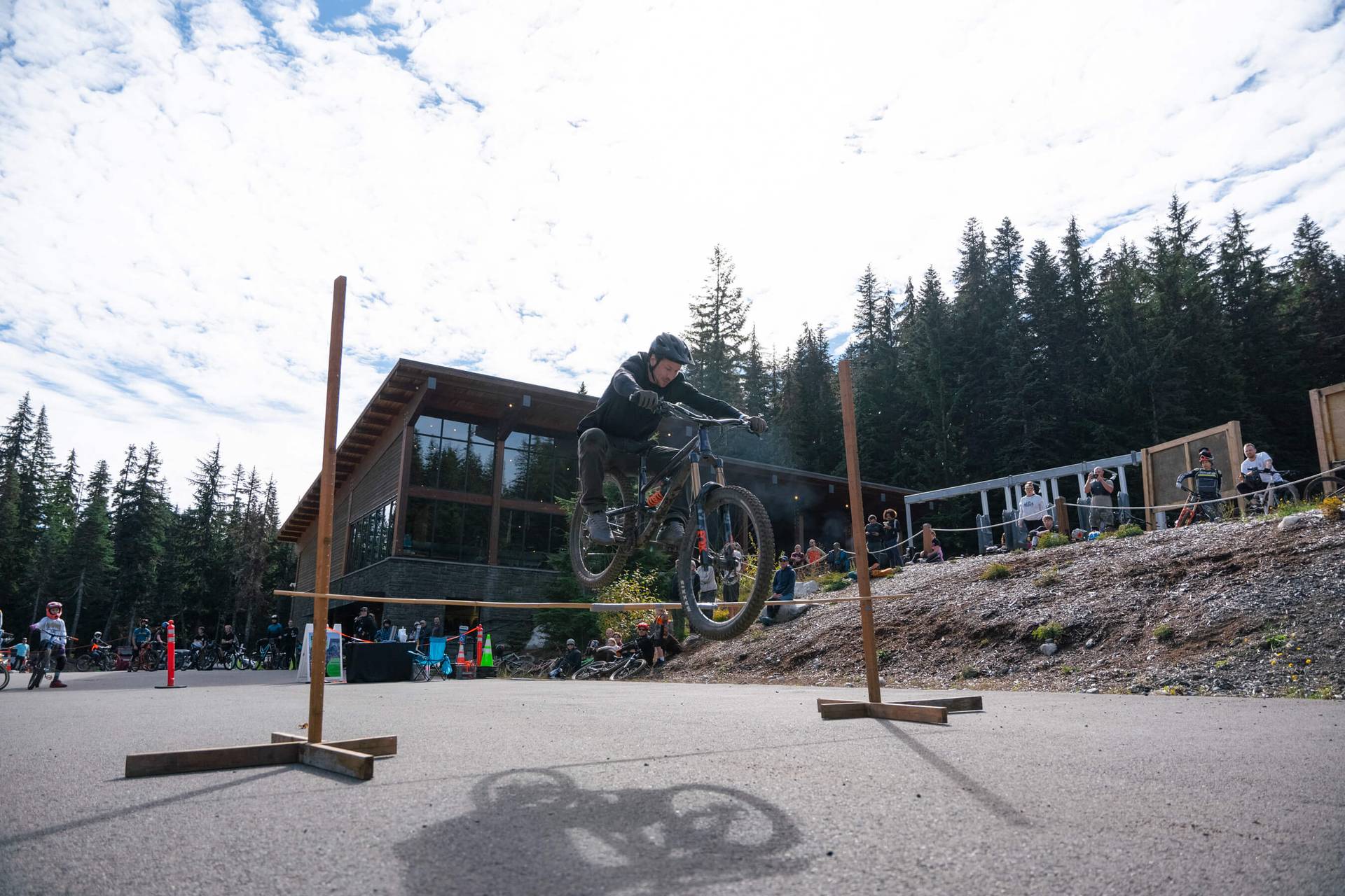 bunny hop contest mountain bikes