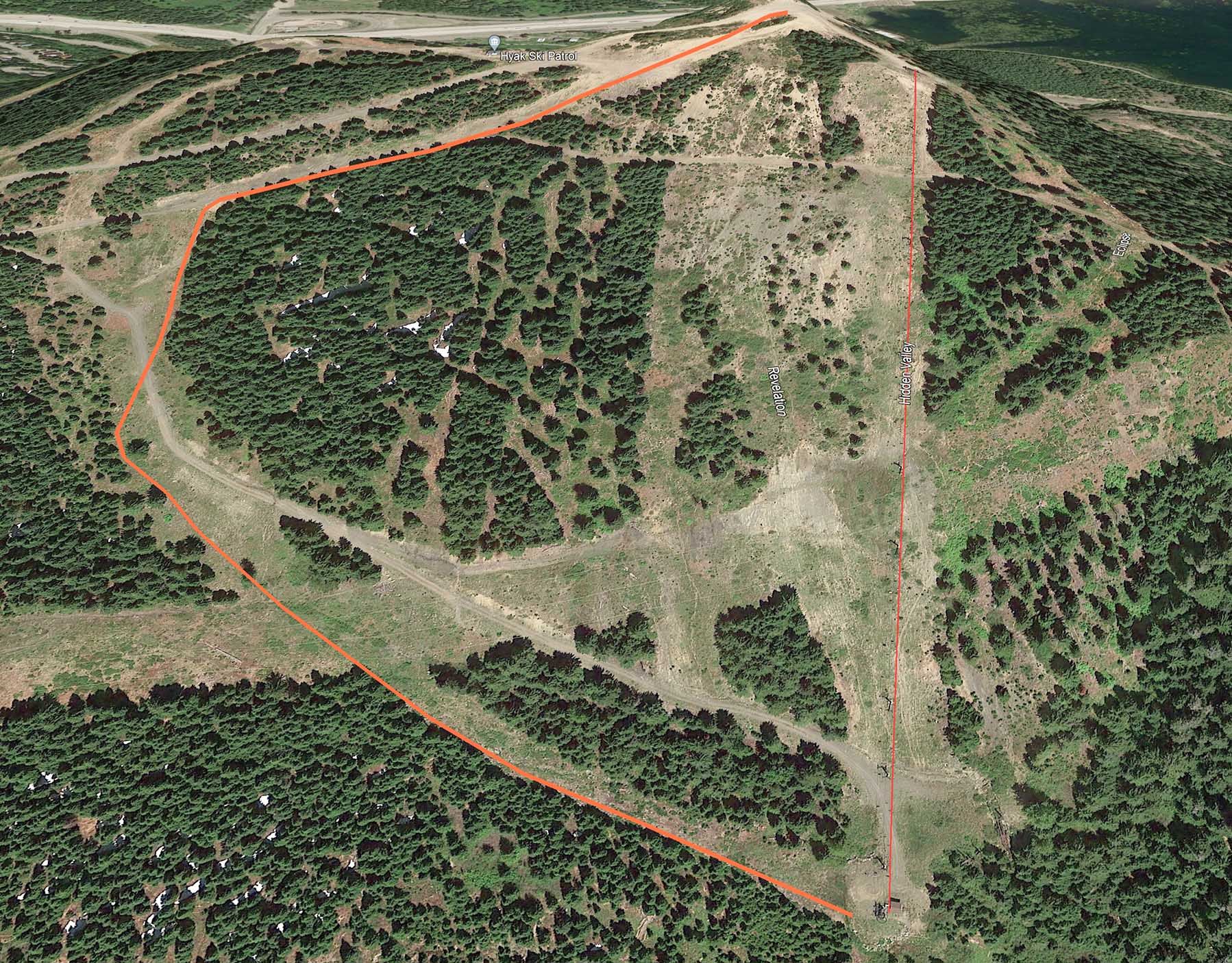 Hidden Valley Uphill Map