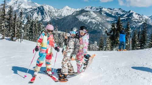 kids at the top of Silver Fir Express