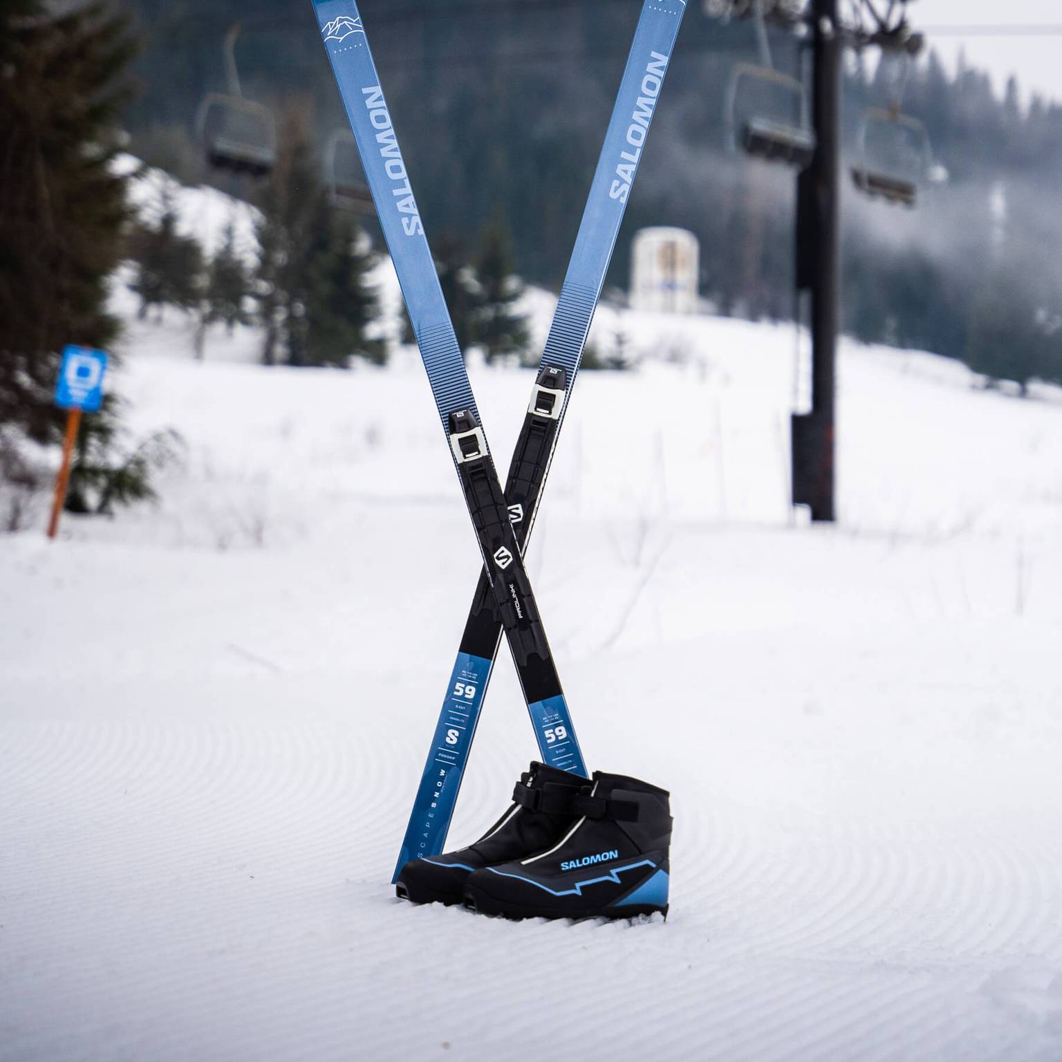 Nordic rental skis and boots