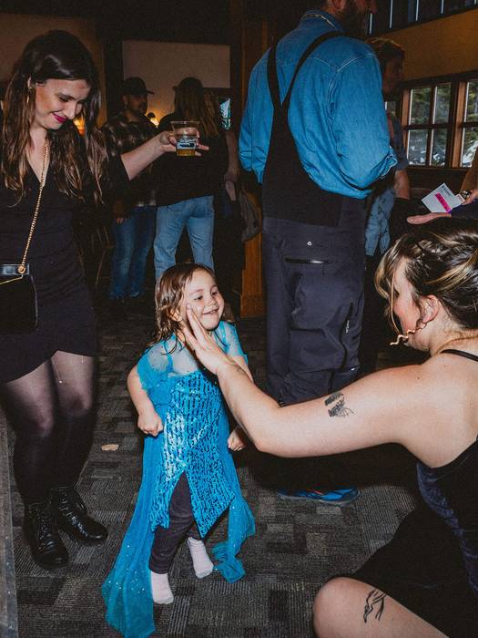 Kid dancing at the ball