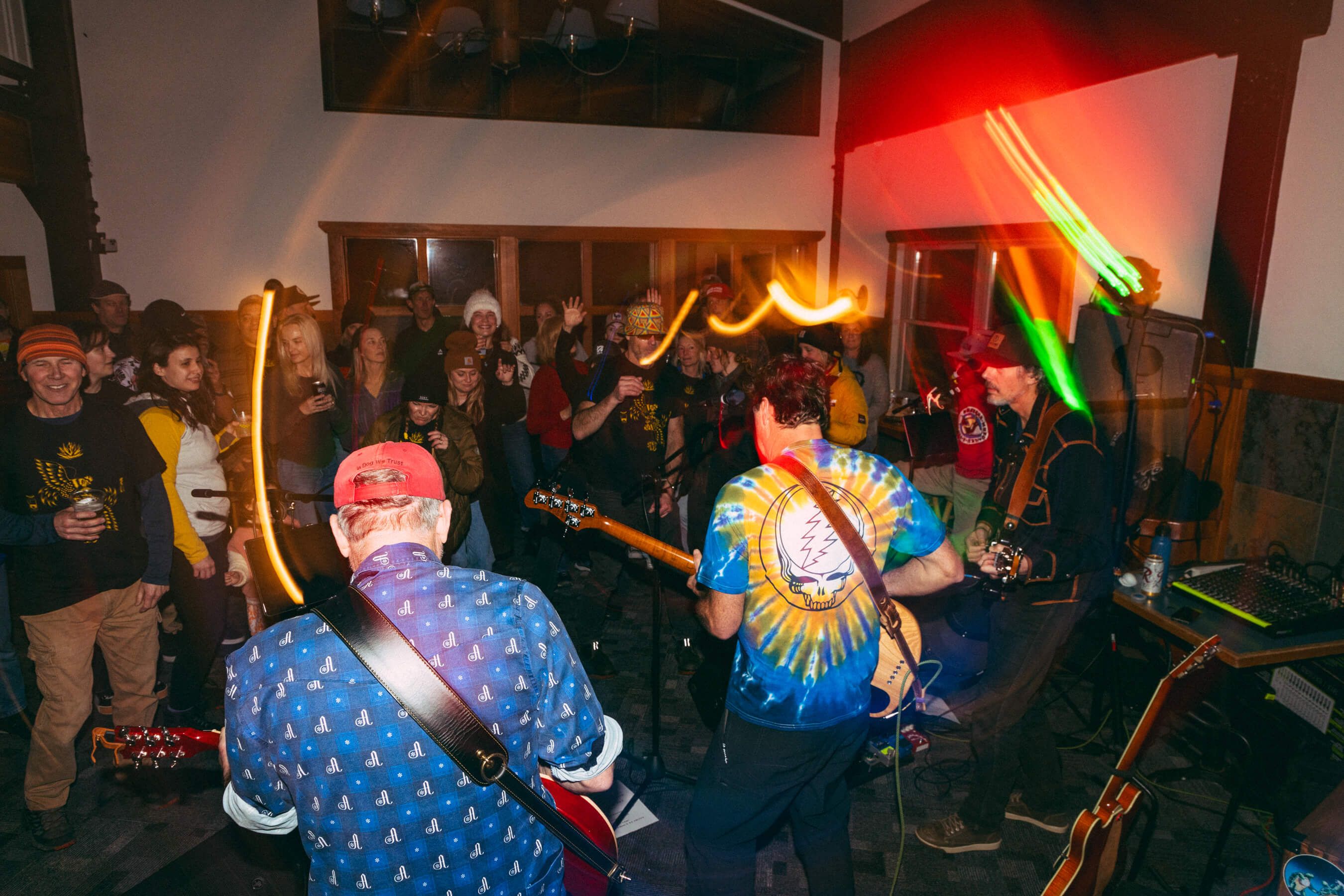 band playing in Denny Lodge