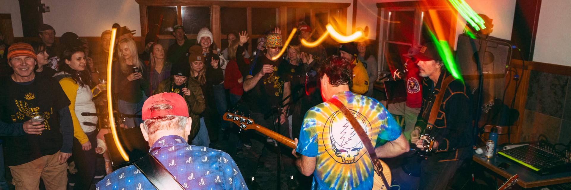 band playing in Denny Lodge
