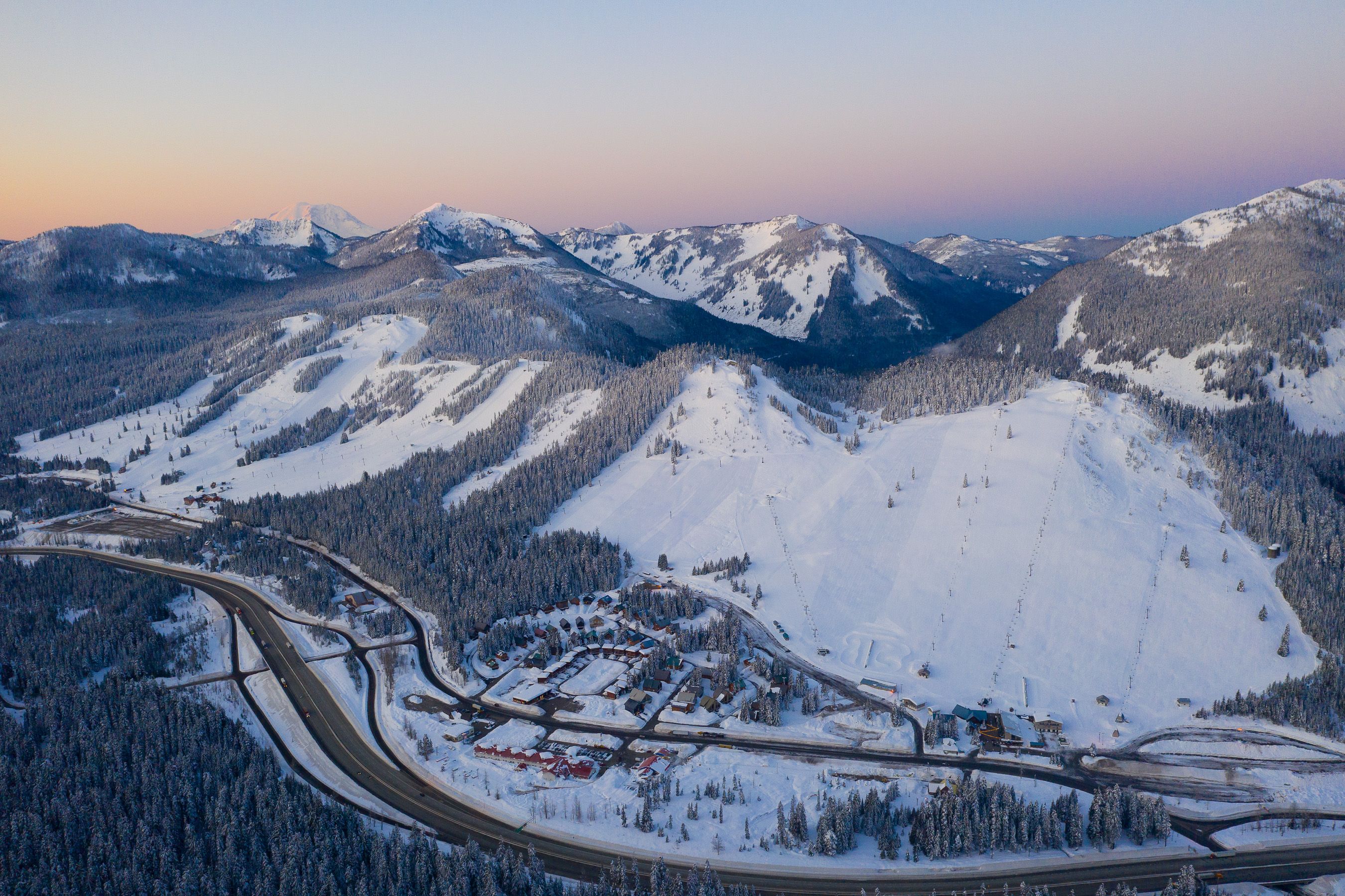aerial view of the summit