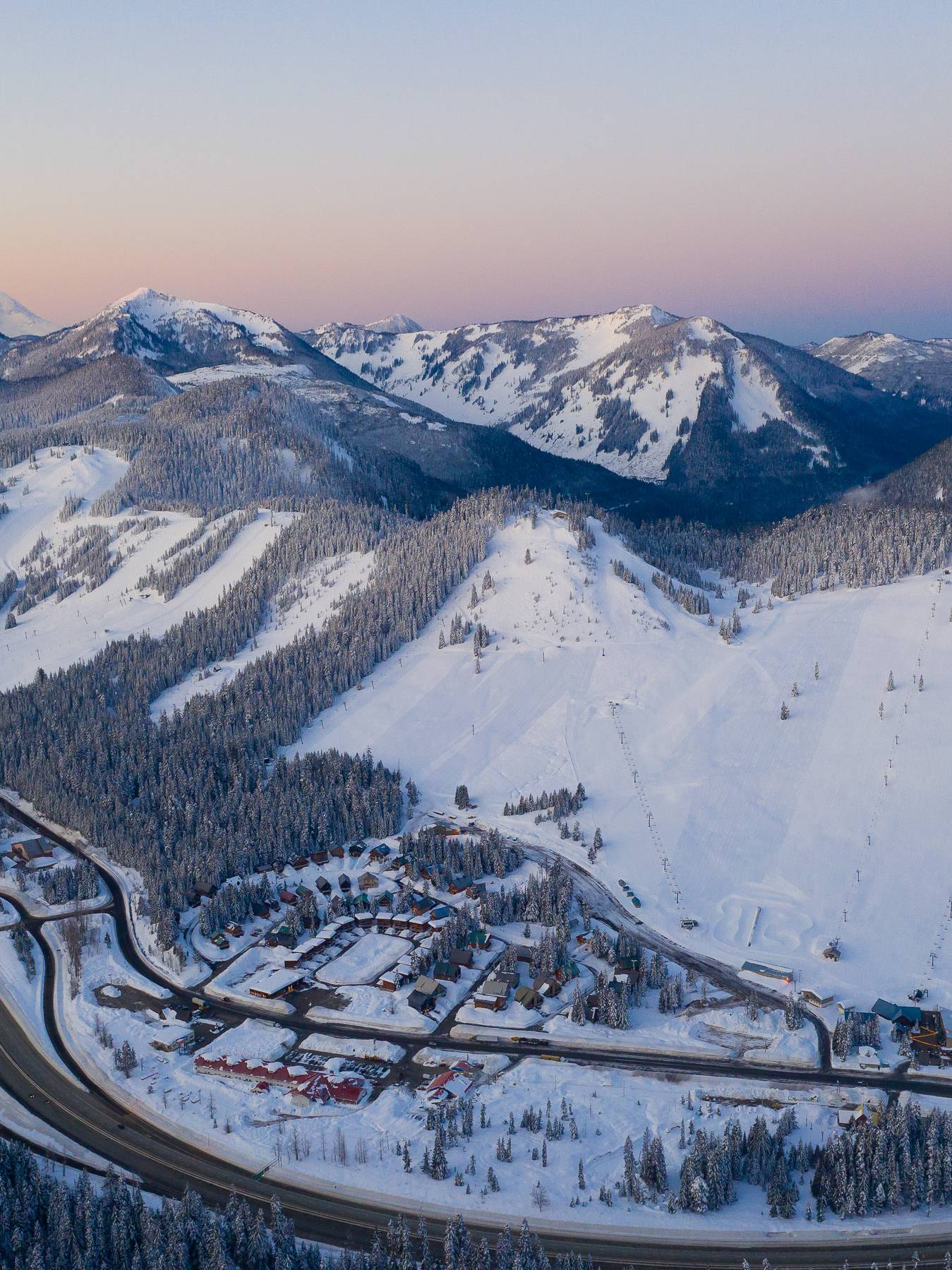 aerial view of the summit