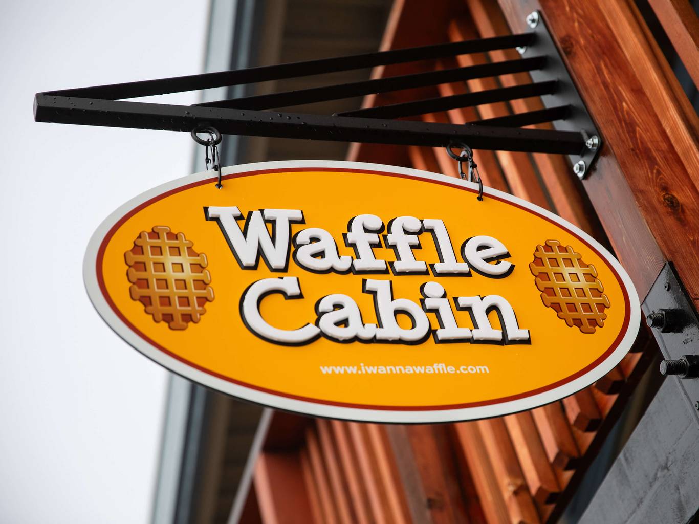 Waffle Cabin Sign