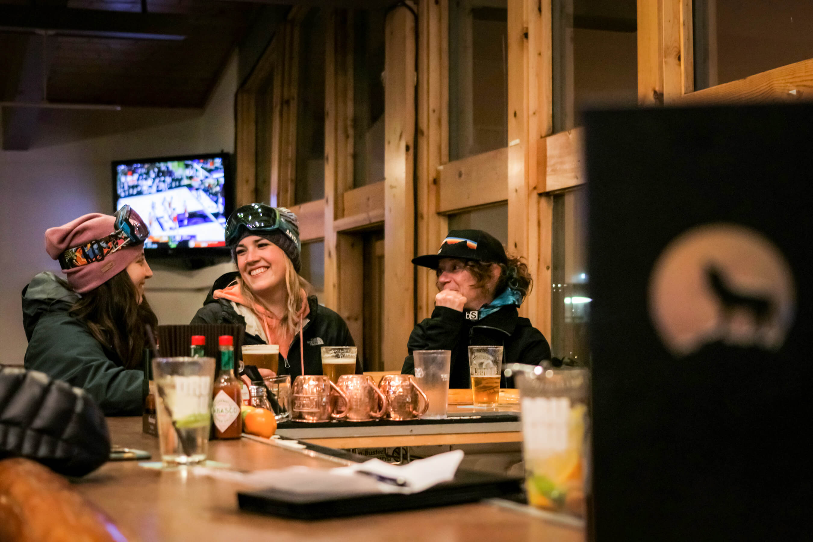 ladies at Timberwolf pub
