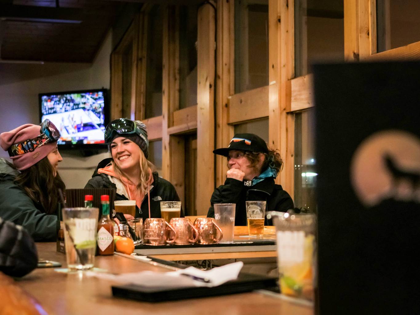 ladies at Timberwolf pub