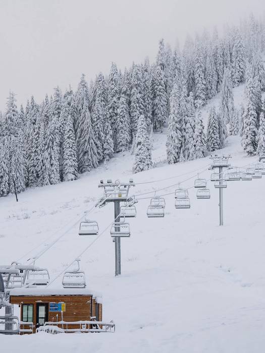 Wildside lower slopes and new chairlift