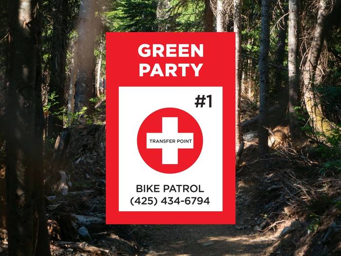 sample of bike patrol emergency transfer sign