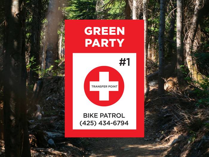 sample of bike patrol emergency transfer sign