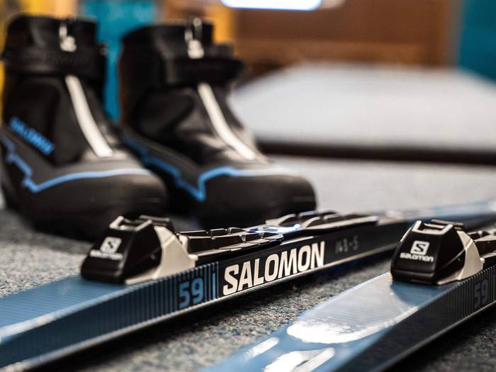 nordic skis and boots