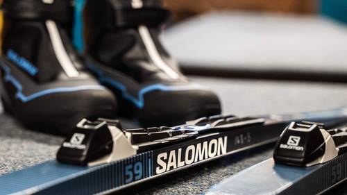 nordic boots and skis