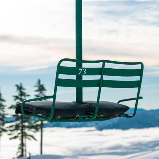 areial image of old Edelweiss chairlift